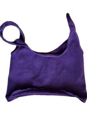 Free People Deep Purple Ribbed Tank